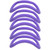 5pcs Yoga Ring Workout Ring Double Point Massage Fitness Circle Home Exercise TrainingPurple