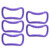 5pcs Yoga Ring Workout Ring Double Point Massage Fitness Circle Home Exercise TrainingPurple