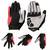 Unisex Bicycle Riding Gloves Winter Full Fingers Wear resistant Windproof Touch Screen(L Red)