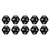 40Pcs 12 Sided Dice Set Polyhedral Dice for Family Party Board Game Pub Club Game Black