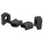 4pcs MTB Road Bike Crank Arm Protector Cover Crankset Cap Protector Silicone Crank BootsBlack