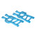 RC Car Accessories Aluminium Alloy Lower Suspension Arm For HSP 94111 / 94108 (Blue)