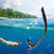 Silicone Swimming Front Breathing Tube Training Professional Adults Snorkel Diving Tube(Black)