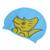 Cartoon Animal Kids Silicone Swimming Cap 3D Ear Protection Swim Cap for Short Long Hair Boys GirlsBlue Dinosaur