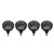 RC LED Light Cover for HSP REDCAT AXAIL scx10 Scale RC Model Crawler LED Light Kit  (Round)