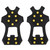 Snow Antiskid Spikes Grips Mountain Climbing Footwear Ice Traction Cleats (M)