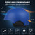 Women Men Snow Helmet with Detachable Earmuff Men Women Snowboard Helmet with Goggle Fixed Strap Safety Skiing Helmet Skiing Sports Helmet