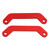 2Pcs Aluminum Alloy Front Rear Bulkhead Tie Bar for Traxxas 1/10 MAXX 2.0 RC Car Parts Red