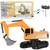 1:24  RC Engineering Van Remote Control Excavator Metal Children Toy Model Car Kid Gift