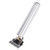Professional Cordless Hair Trimmer T Blade Aluminium Alloy Rechargeable Hair Grooming Hair Clipper Silver