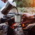 400ml 750ml Cup Set Ultralight Titanium Cup Hanging Pot Set Outdoor Portable Water Cup Foldable Handle