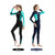 Women Quick Dry Swimsuit One Piece Long Sleeves Swimsuit for Summer Water Sports