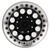 4Pcs 1.9in Aluminium Beadlock Wheel Rims Hubs for SCX10 1/10 RC Crawler Car (Black Silver)