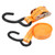 2Pcs TieDown Ratchet Strap with SHook for Cargo Binding Polyester Fabrics Binding Strap(3m/9.8ft )