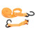 2Pcs TieDown Ratchet Strap with SHook for Cargo Binding Polyester Fabrics Binding Strap(3m/9.8ft )
