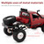Remote Control Truck 1/16 Remote Control Military Truck Off Road Car 4WD 2.4GHz Climbing Car with LED Lights for All Terrain