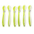 6 PCS Fishing Soft Lures Swing Tail Loach Lures Soft Fishing Bait 10cm 6g Double Color