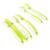 6 PCS Fishing Soft Lures Swing Tail Loach Lures Soft Fishing Bait 10cm 6g Double Color