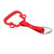 Kids Gymnastic Ring ABS Monkey Style Pull Up Ring with Hanging Strap Outdoor Children Climbing Equipment Red