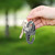 Outdoor Camping Climbing Survival 8 Shape Carabiner Buckle Keychain Hiking Key Ring(Green S)