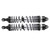 2 Pcs RC Car Shock Absorbers Aluminum Alloy Shock Damper Assembled Replacement Parts for Traxxas UDRBlack