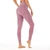 Women Workout Leggings High Waist Hip Lifting Breathable Comfortable Sports Leggings Wine Red S