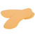 1Pair Heel Cushion Soft Shoe Pads SelfAdhesive High Heel Protector Liners Inserts(Yellow )