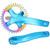 ZK‑22 Bike Crankset Aluminium Alloy 38T Single Speed Crank Arm Chainwheel AccessoryBlue
