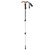 3 Section Retractable Hiking Stick Aluminum Alloy Mountaineering Balance Pole for Outdoor Black Green