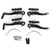 1Pair/ 2 Pairs Black Mountain Bicycle Cycling Aluminium Alloy V Brake Set Front & Rear