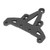 Carbon Fiber Front Gearbox Fixing Frame Black Lightweight Front Gearbox Holder Accessory for TAMIYA XV01 1/10 RC Car