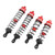 RC Front Rear Shocks Absorber Damper Aluminum Alloy RC Car Spring Shock Absorber for ARRMA 1/7 1/8 RC Cars Red