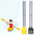 1 Pair Kayak Paddle Exquisite Workmanship High Strength PVC Detachable Lightweight Canoe Paddle for Rowing