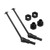 Metal Front and Rear Drive Shaft RC Drive Shaft for JLB 1/10 RC Car Parts AccessoriesBlack
