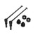 Metal Front and Rear Drive Shaft RC Drive Shaft for JLB 1/10 RC Car Parts AccessoriesBlack