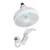 Car Fan with LED Light Air Vent Clip Fan 3 Speed Strong Wind USB Charging for Cars Tables Home Office White