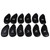 12pcs PU Leather Black Golf Club Head Cover Iron Head Cover Protector Set