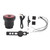 Black Aluminium Alloy Shell IPX6 Waterproof Bike Smart Brake Taillight Bicycle USB Charging Warning Tail Light Cycling AccessorySmart Brake Taillight