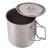750ml Outdoor Titanium Water Mugs With Folding Handles Portable Camping Titanium Water Cup