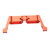 Differential Lock Servo Mount Bracket Aluminum Alloy RC Steering Servo Mount and Screws for 1/10 RC Car Red