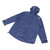 Men Rain Jacket Waterproof Windbreaker Running Cycling Hiking Gear Hood Lightweight Reflective Blue XXL