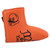 Golf Putter Headcover Orange Sailor's Hat Pattern PU Waterproof Surface Thickened Fleece Lining Magnetic Closure Putter Protective Covers L Shaped