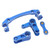 RC Steering Bellcrank Servo Saver Aluminium Alloy Improved Performance Steering Bell Crank for ARRMA 1/8 Mojave 4X4 4S BLX RC Car Blue