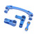 RC Steering Bellcrank Servo Saver Aluminium Alloy Improved Performance Steering Bell Crank for ARRMA 1/8 Mojave 4X4 4S BLX RC Car Blue