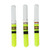 3Pcs Cylindrical Night Fishing LED Float Luminous Glowing Float Tail LED Light Stick ToolsGreen