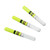 3Pcs Cylindrical Night Fishing LED Float Luminous Glowing Float Tail LED Light Stick ToolsGreen