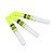 3Pcs Cylindrical Night Fishing LED Float Luminous Glowing Float Tail LED Light Stick ToolsGreen