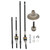 RC Front Rear Drive Shaft Axle with 38T and 13T Gear Set for Axial Wraith RR10/90018