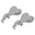 1 Pair Slipper Charm ABS Cute Stylish Hanging Shoe Decoration Charm Balls for Men Women Birthday Gift Grey