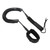 Surfboard Leash High Elasticity TPU Black Adjustable Coiled Surfing Leg Rope for Paddleboards Longboards11ft/3.35m